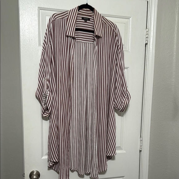 Torrid Striped over shirt - Picture 1 of 6